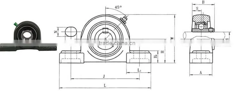 Miniature uc214 pillow block bearing brass price per kg in india
