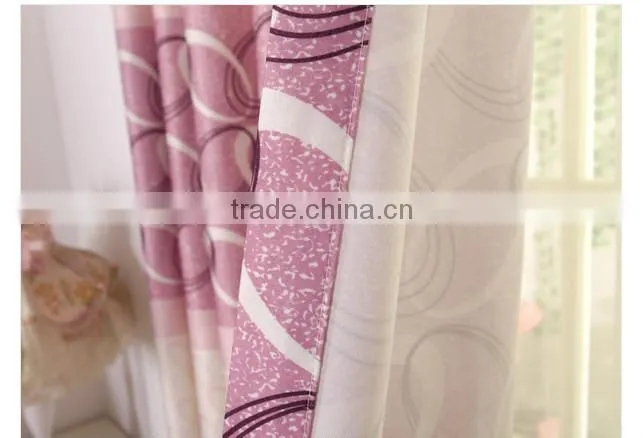 2015 hot sale printed designed No. 13 window curtains, made- up black out fabric in home or hotel
