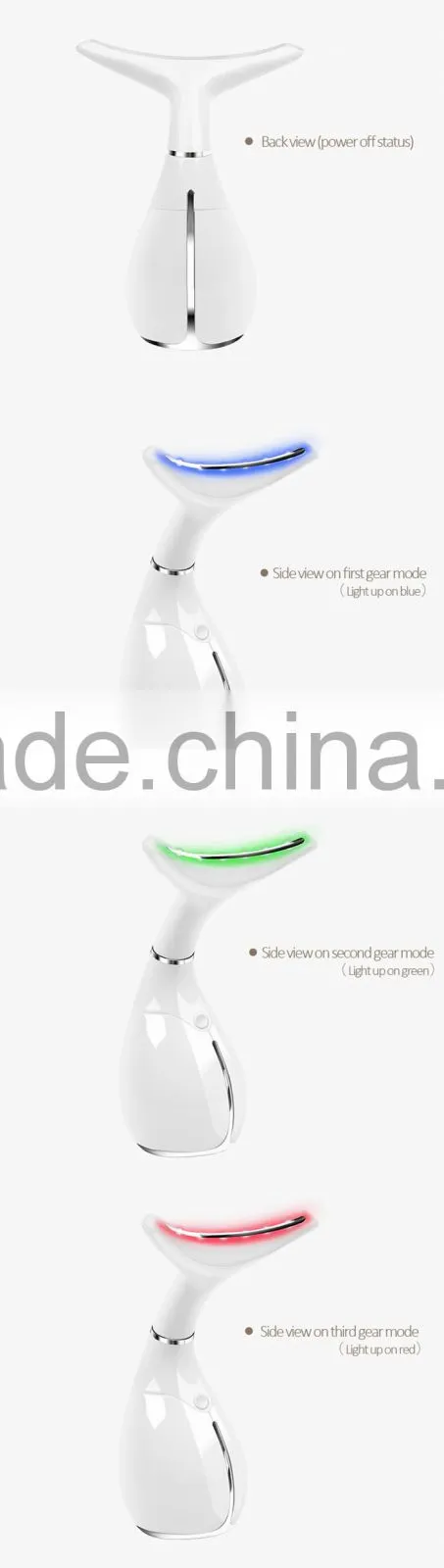 Vibrating wrinkle remover anti-aging facial and body care device best neck and shoulder massager