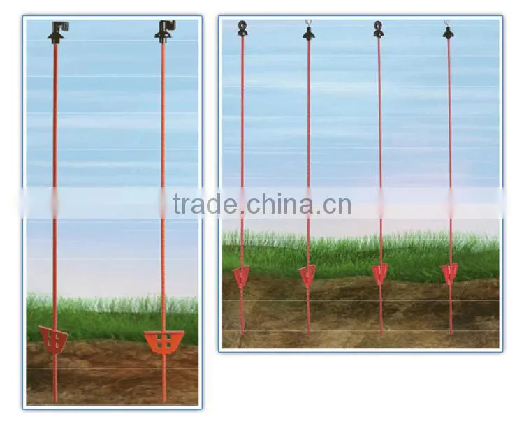 China Hot Dipped Modern Base Welded Stylish Home Designed Stainless Oval Spring Steel Fence Post