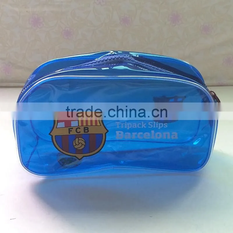 Spanish PVC zipper custom printed pouches for sale