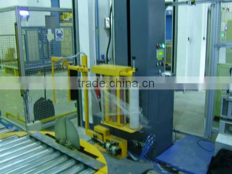 high efficient pallets stretch film wrapping machine capacity 20-40 loads / hour