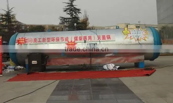 Mushrooms sterilization machine with high-pressure /food sterilization machine
