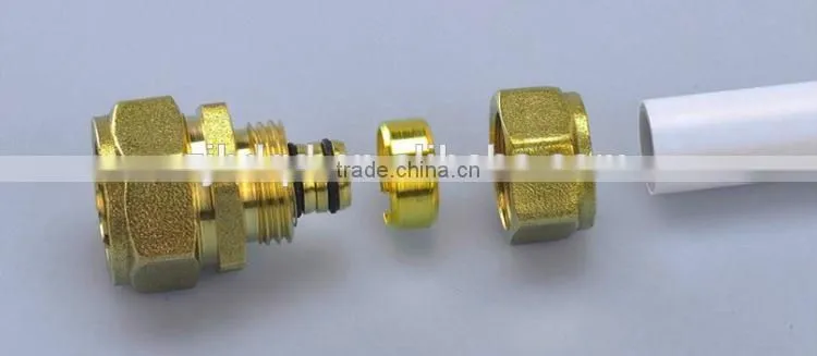 Pex-AL-Pex Compression Elbow brass fitting