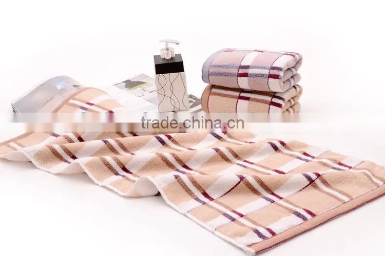 2015 wholesame fashion design china bath microfiber towels check face towels