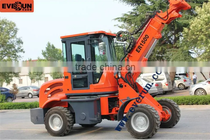 CE Certificated ER1500 1.5 Ton Telescopic Loader with Telescopic Arm Made in China