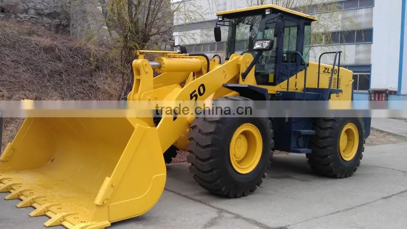 small wheel loader ZL50 /(5000kg+3m3+Weichai engine+ ZL50 transmission)