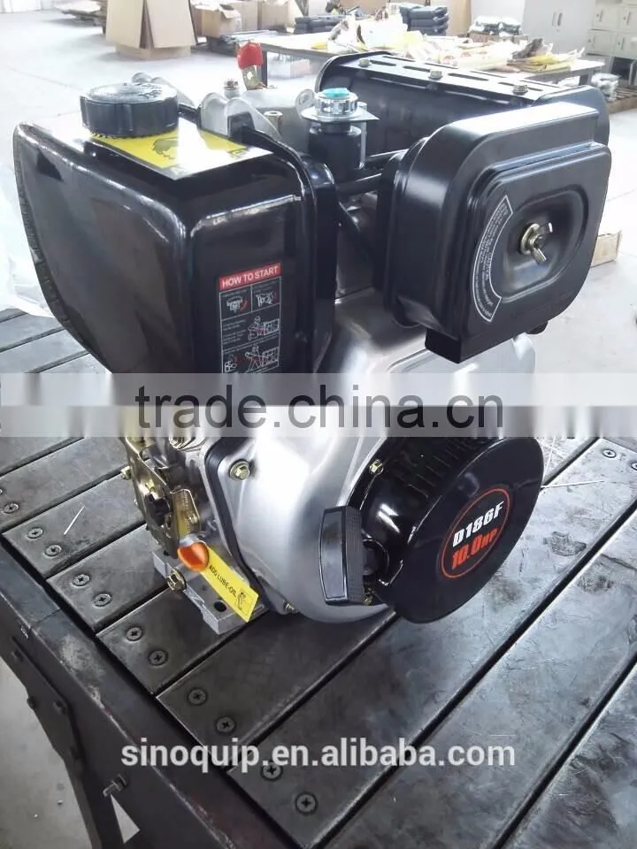 Air-cooled Manual Start 10hp Model 186 Diesel Engine
