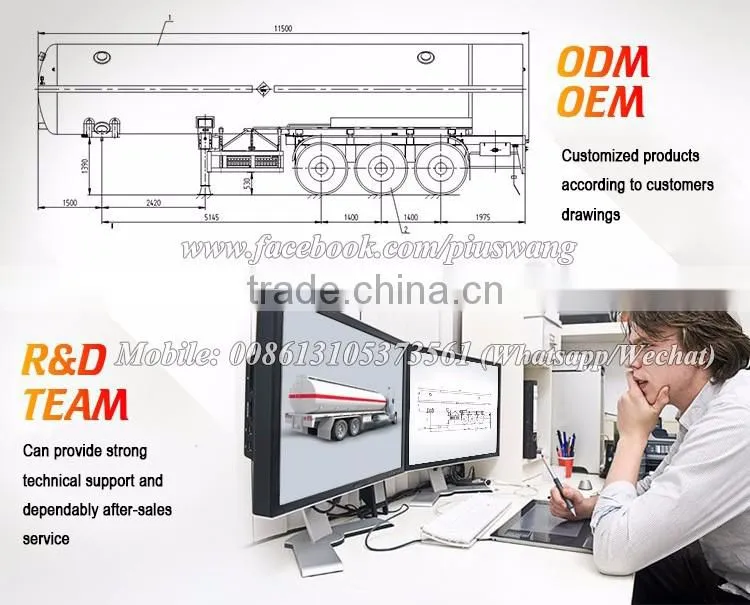 Customized Tanker Trailer Capacity Dry Silo Bulk Cement Bulker Tank Trailer For Sale