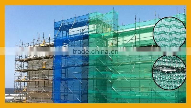 hdpe green scaffold safety netting/construction safety net/agriculture shade net