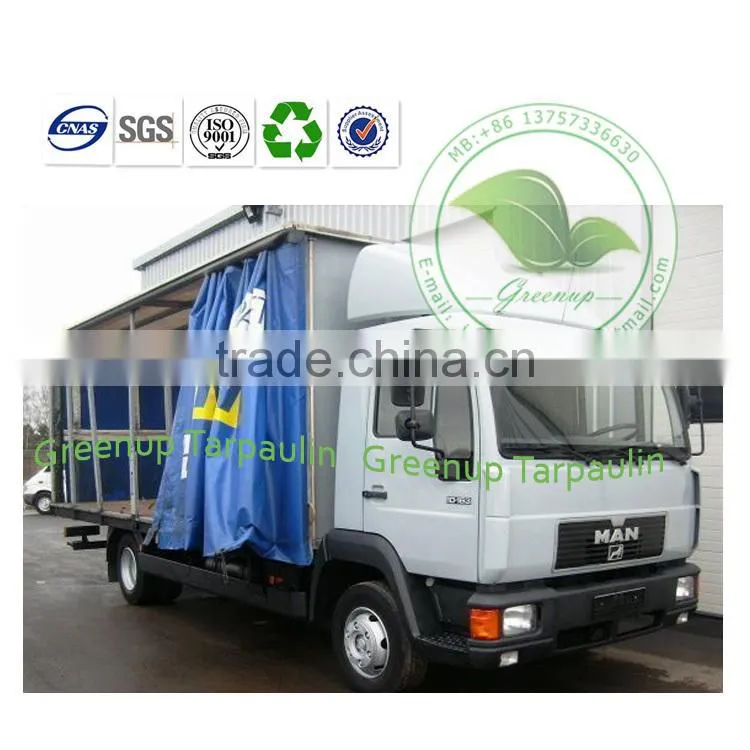 Economic Waterproof Blue PVC coated Fabric Truck Curtain Door sets