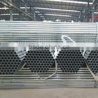 3"1.0mm Building Materials Hot Dip Galvanized Steel Pipe For Greenhouse