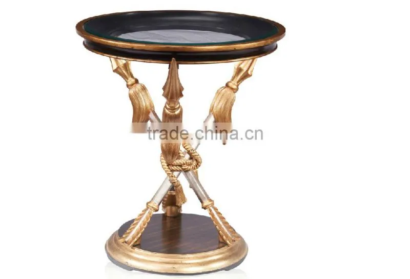 Living Room Furniture Golden Centre Table, Arrow Feet Design Living Room Coffee Table Furniture