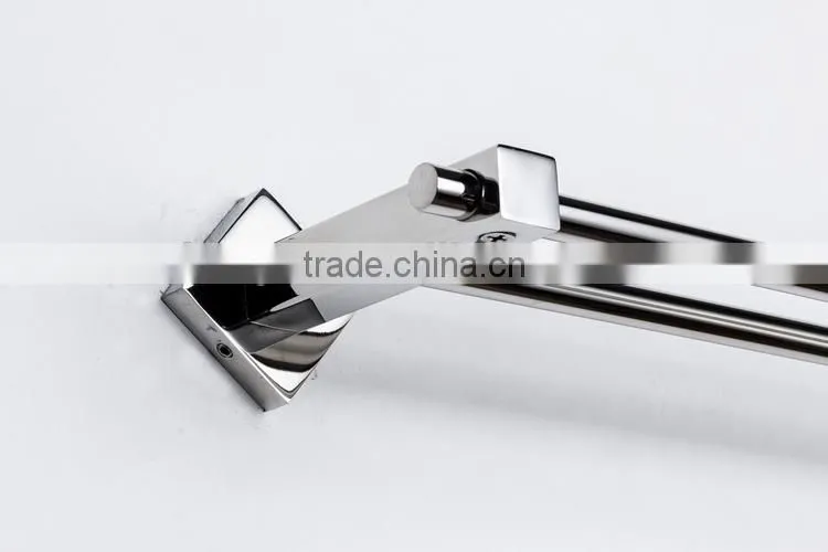 wall mounted Stianless steel double extension bar towel