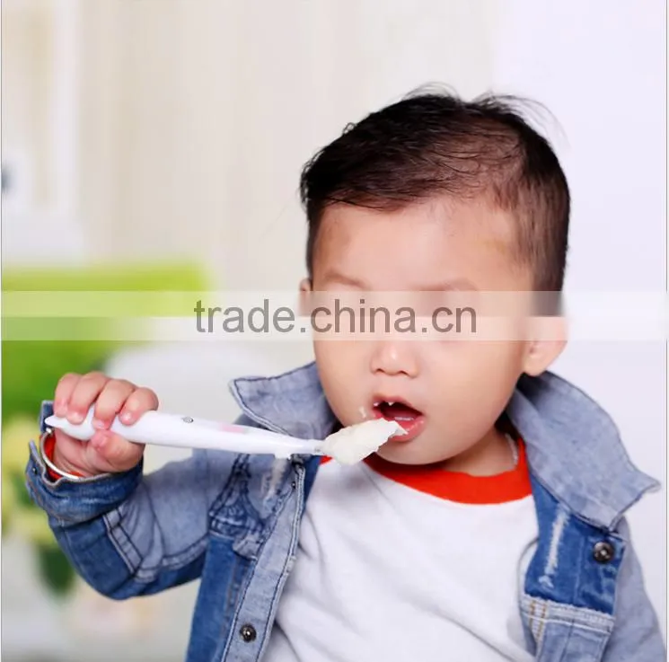 Creative Smart LED Thermometric Spoon, 304 Stainless Steel Spoon For Baby Use