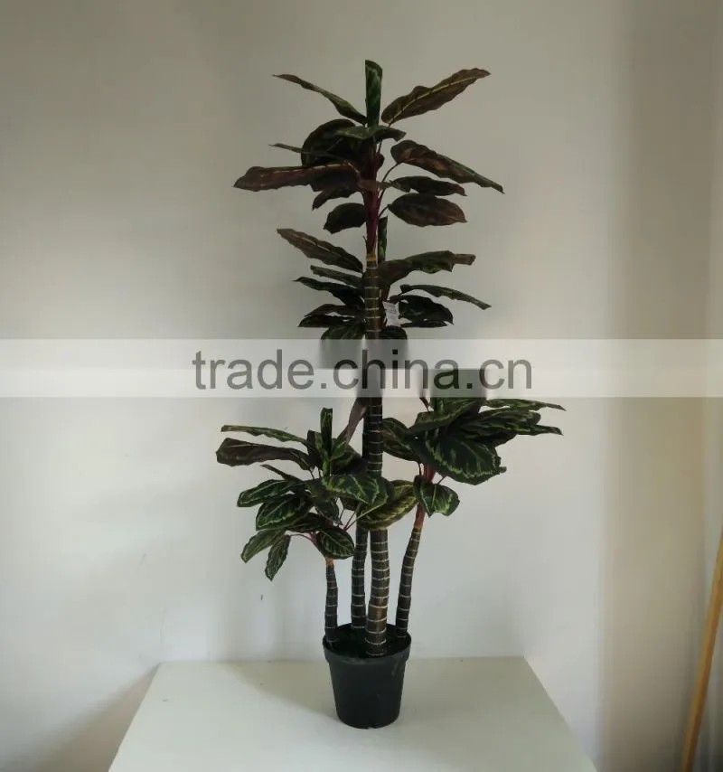 fake plant red plant artificial ornamental green plants
