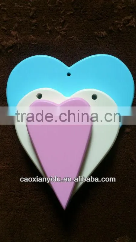 Fancy Wooden Wedding Decorative Heart Can Hanged High Quality