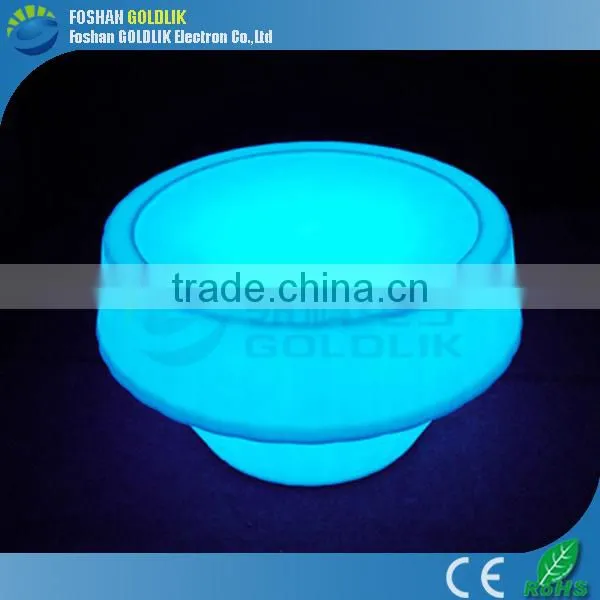 Coffee Shop Fashion Lighted Furniture LED Light Round Table Sale