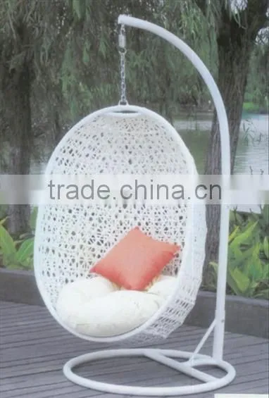 Outdoor Indoor rattan egg shaped swing chair