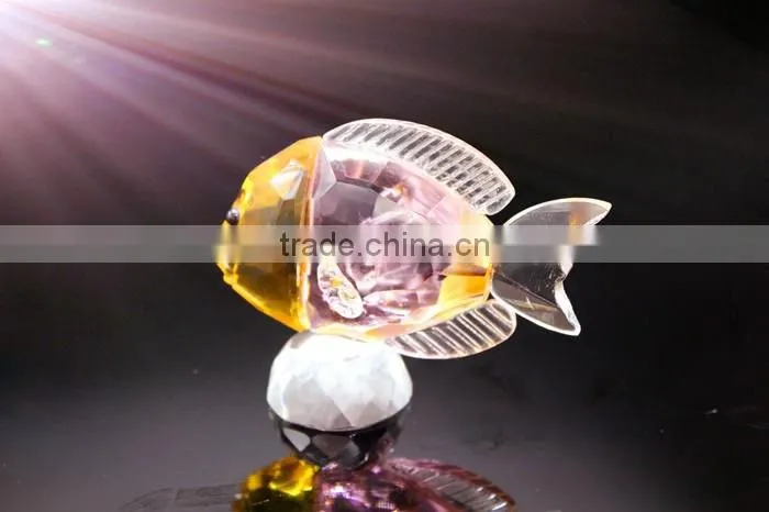 promotional crystal fish gift as 15th wedding anniversary gifts for men