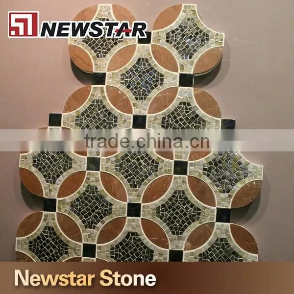 Newstar leave shape marble mosaic natural stone mosaic