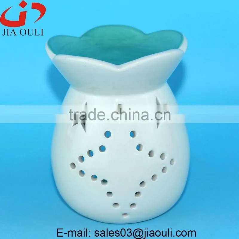 New design modern family life fragrance ceramic oil burner, oil diffuser