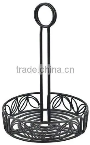 Metal Wire Wrought Iron Condiment Rack