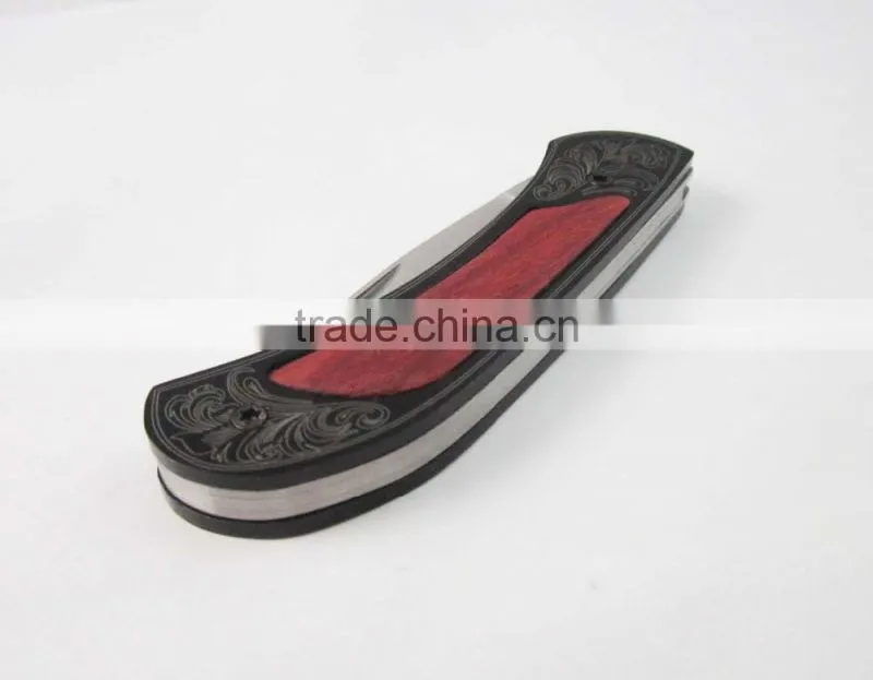 Wood Handle Stainless Steel Suvival Folding Pocket Tool