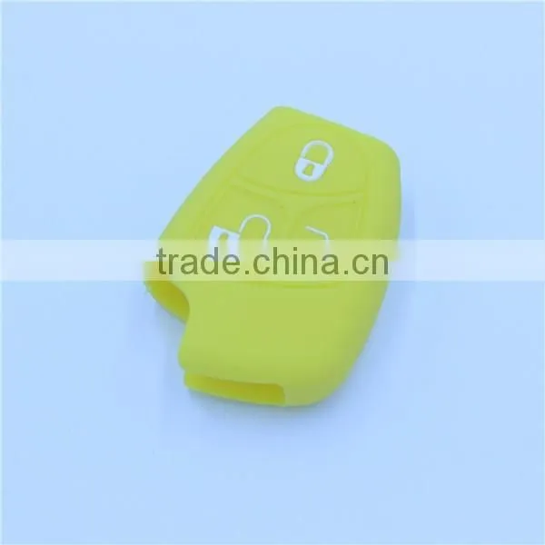 for Mercedes Benz 3 buttons silicone car key case, silicone car key covers for benz