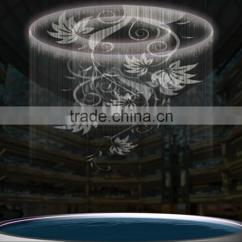 Digital graphic water curtain water shell fountain