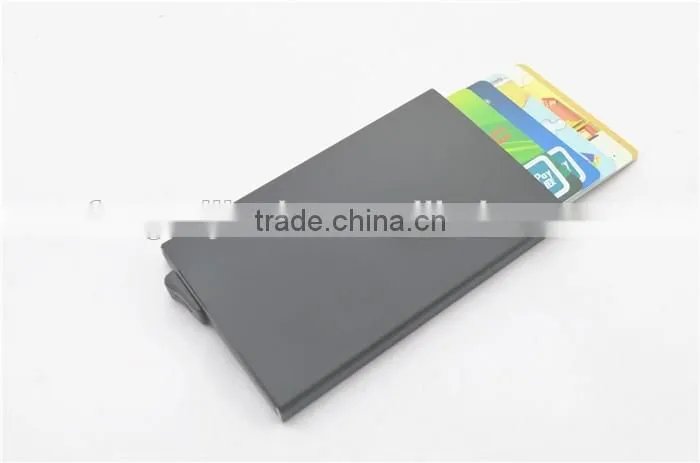 Credit Card Holder Rfid Blocking Aluminum Business Card Holder Automatic Pop-Up