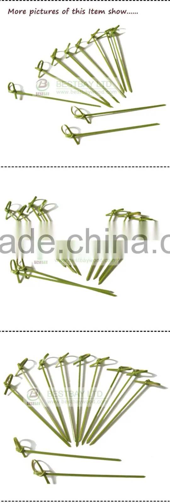 bamboo knot skewer 12cm