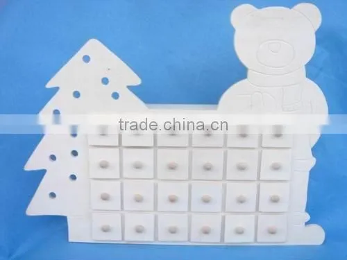 christmas calendar box wooden storage box