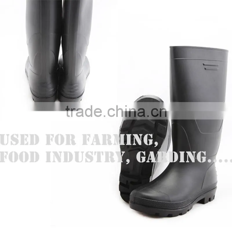 farming industrial light duty pvc rain boots