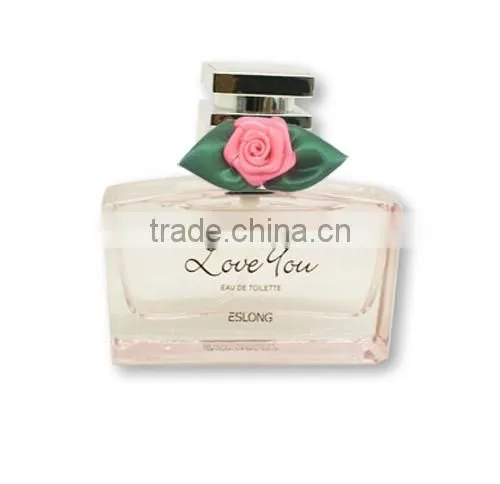designs of ribbon flowers for perfume bottle