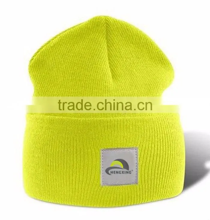 Cuff Blank Plain Ski Custom Knit Skull Beanie