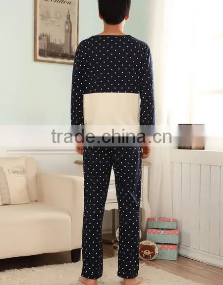 Catton Dog Print Dot cotton funny couples pajamas