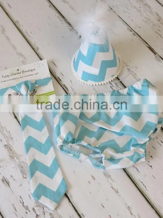 Baby Infant Cute 3PCS Bloomers Sets Short With Tie And Hat Baby Clothes