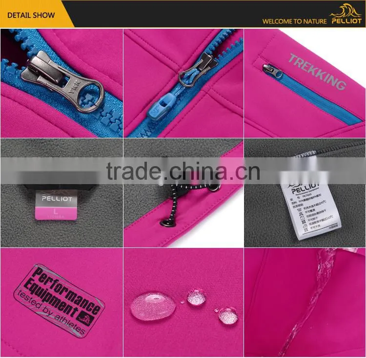 Spring Autumn Women Outdoor Camping Sports Coat Softshell jacket