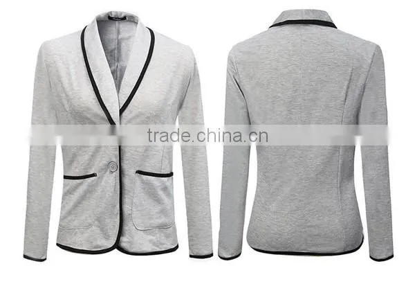 2016 new arrival fashion women top slim latest design small elegant blazer fashion blazer causal suit
