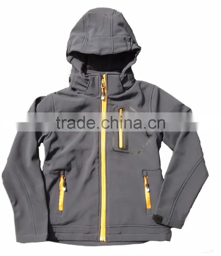 Wholesale children clothes cute kids softshell jacket