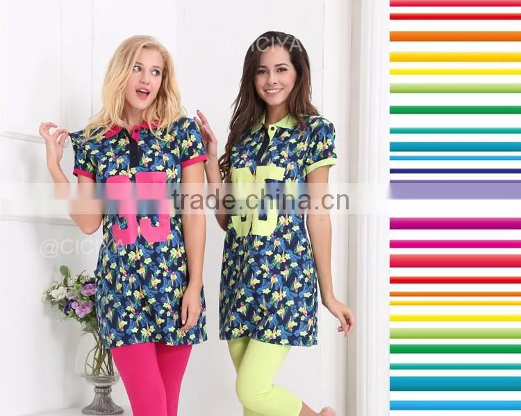 WOMEN SUMMER FASHION PAJAMAS S/S POLO TOP + LEGGING PYJAMAS WHOLESALE