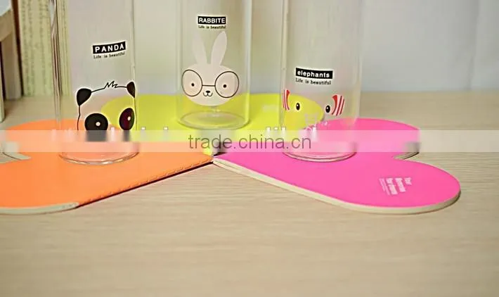 Cute Fashion Transparent Glasses Bottle Small Glass Bottle