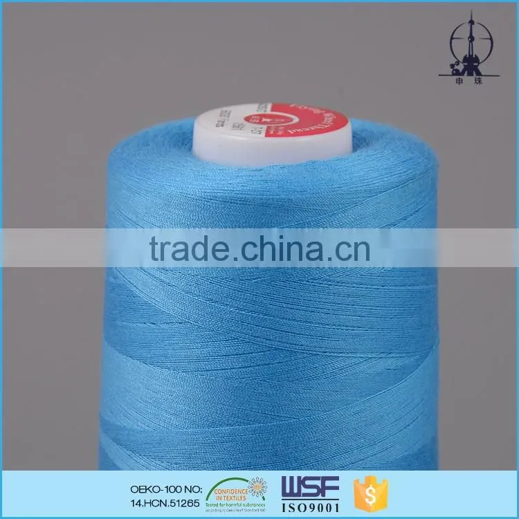 Cheap price 16s/3 spun polyester sewing thread for high speed sewing