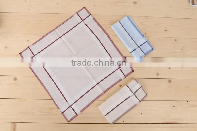 Hot sale wholesale good quality 100% cotton classic mens handkerchief
