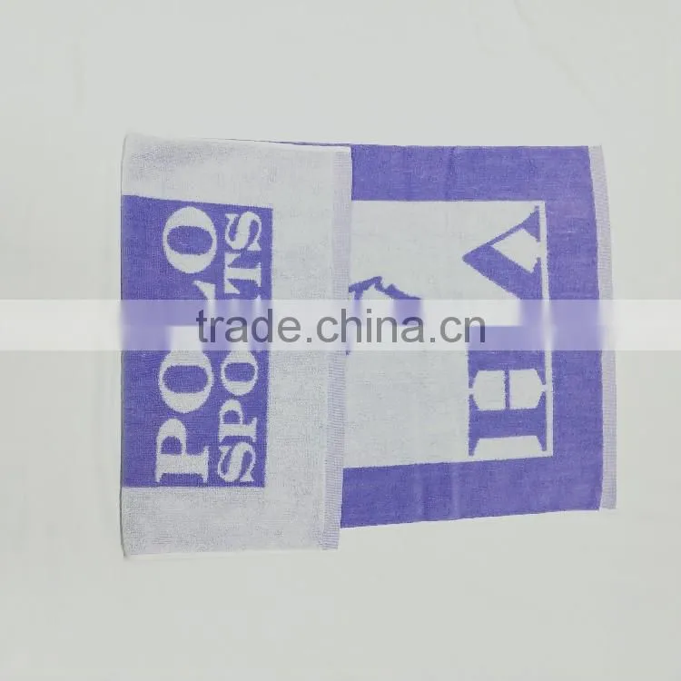 custom jacquard logo 100 cotton bathroom towel
