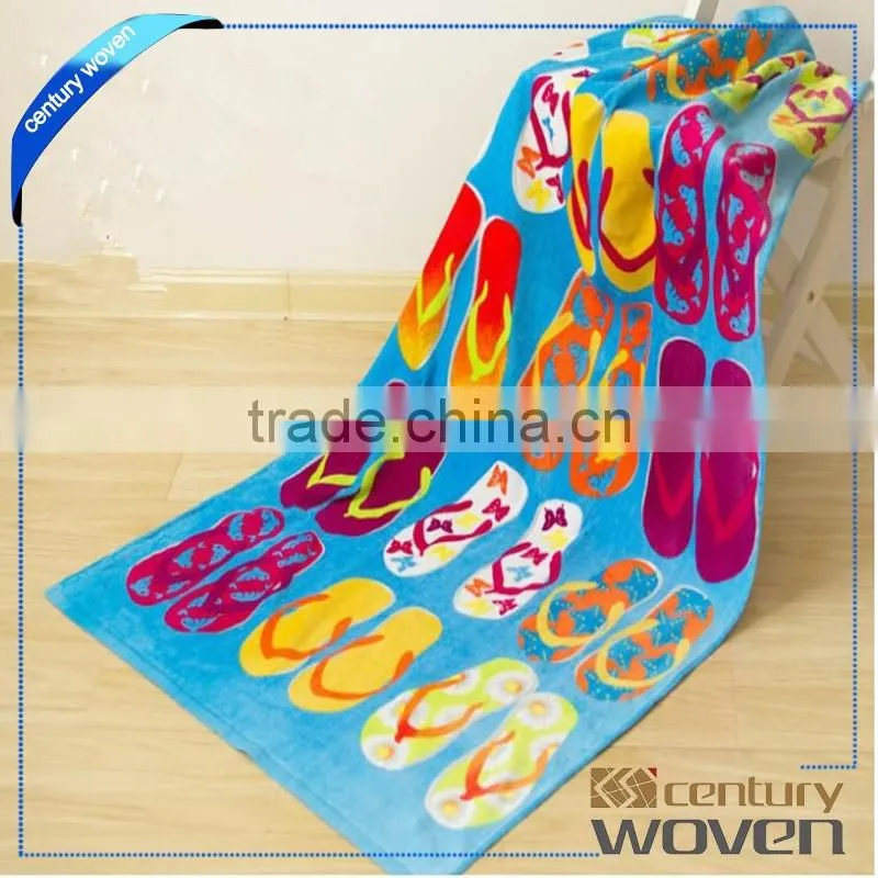 Custom printing beach towel wholesale in China