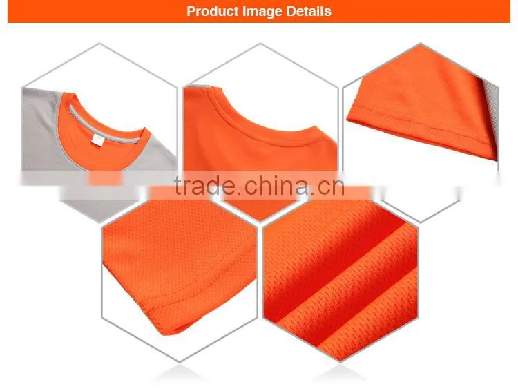Contrast Color Moisture Wicking Neck Taped Dry Fit t-shirt