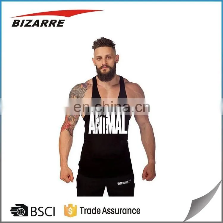 Vest With Extreme Racer Back/Personalized Custom mens string Gym Singlets/Printing your logo custom men's gym singlet