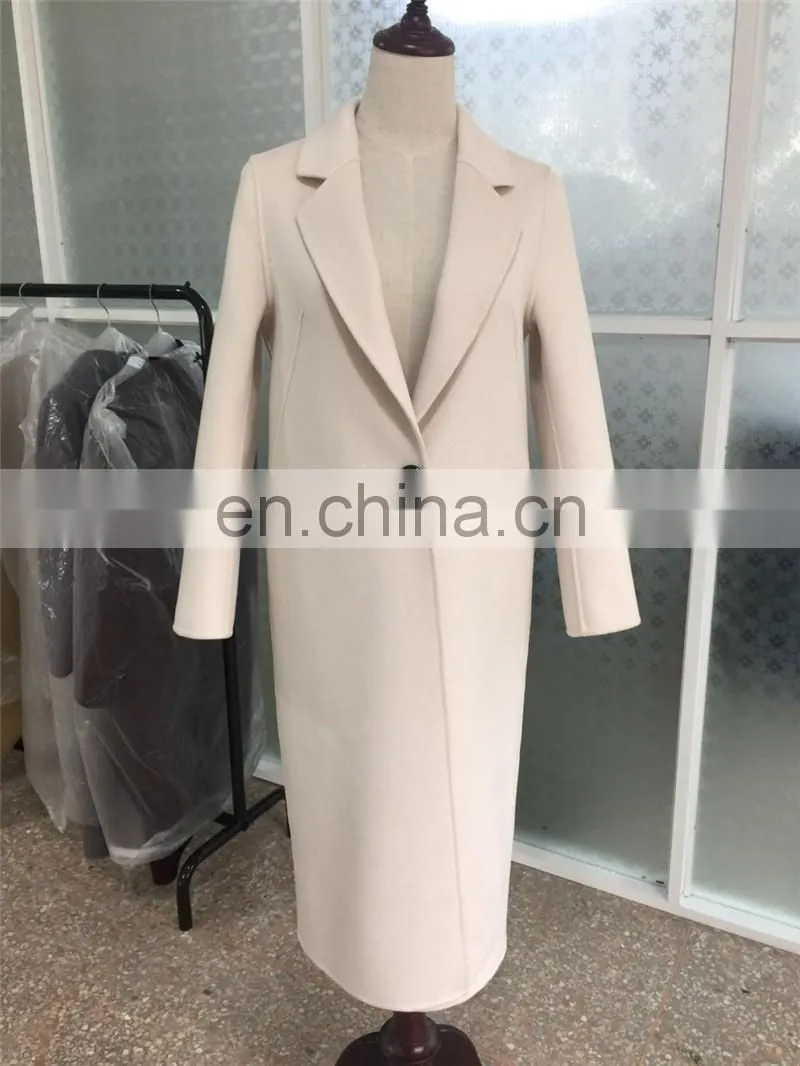 Fashion Design Ladies Slim Wool Long Coat Winter Women Coat Wool Coat